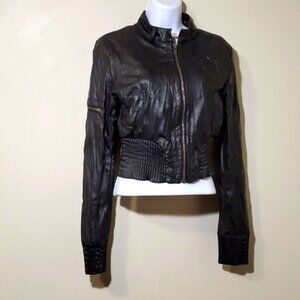 Faux Leather Jacket Black